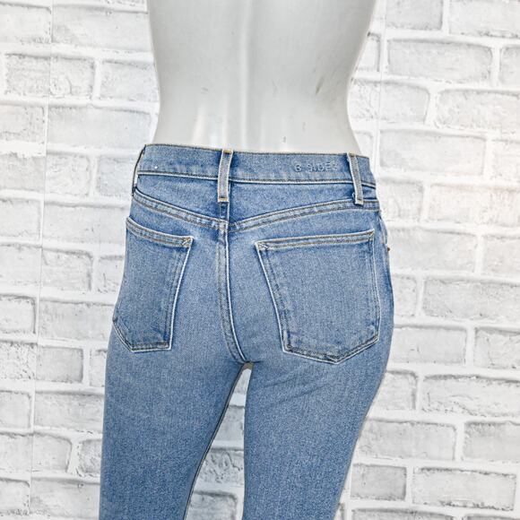 B SIDES Women's Straight Leg Denim Jeans 5-Pocket size 25 - Picture 11 of 12